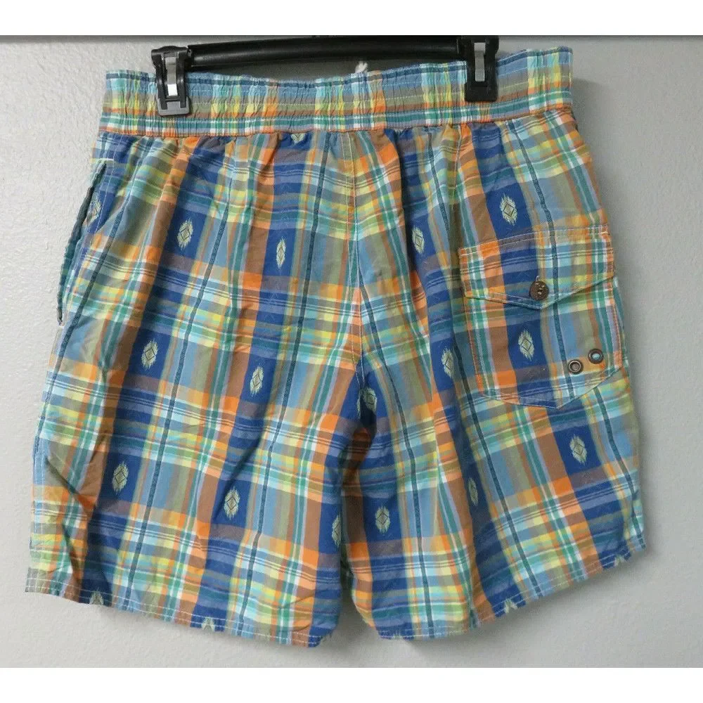 Mens Polo By Ralph Lauren Multicolor Swim Trunks Shorts Size M‎ Geometric